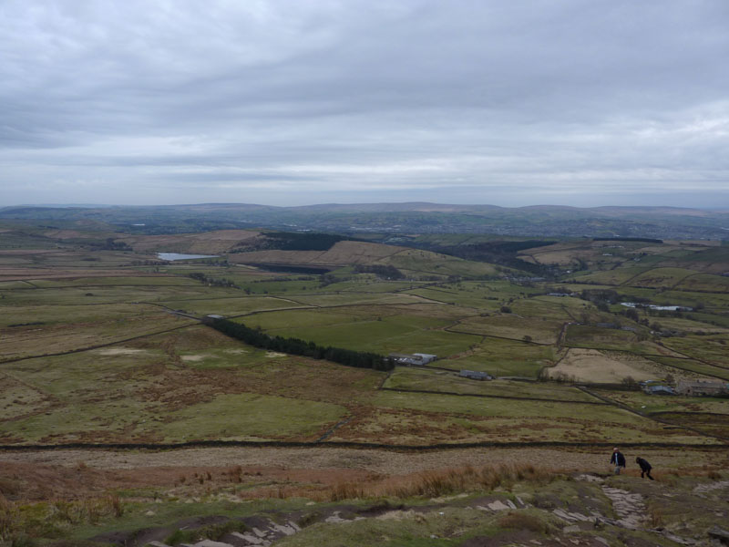 Other walkers on Pendle